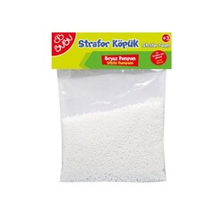 Bubu - Bubu Strafor Köpük Beyaz Ponpon 12'Li KP0037 