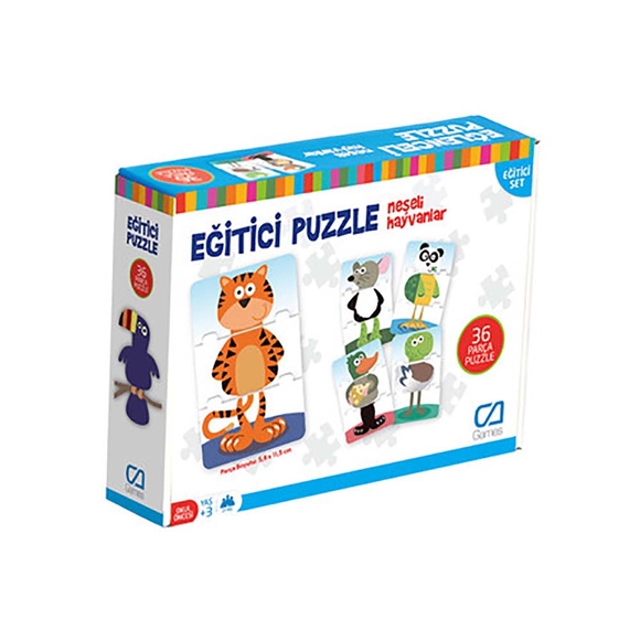 Ca Games Neşeli Hayvanlar Eğitici Puzzle 5028