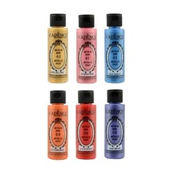 Markasız Kırtasiye - Cadence Metalik Boya Seti 6x70 ml 