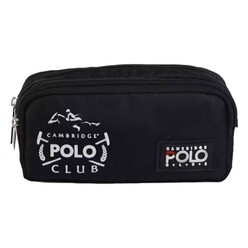 Cambridge Polo - Cambridge Polo Urban Çift Bölmeli Kalem Çantası Siyah 3023