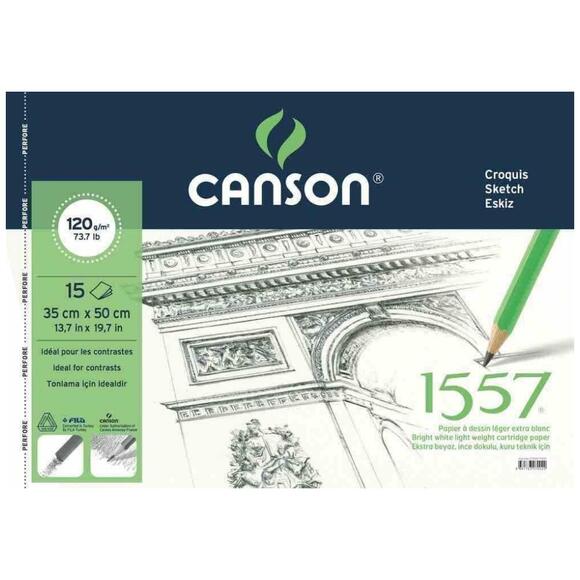 Canson 1557 Resim ve Çizim Bloğu 15 Yaprak 120 Gr A3