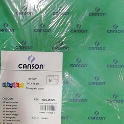 Canson-Esmo - Canson Colorline 50X65 Yeşil 150 Gr. 1 Adet