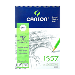 Canson Spiralli Resim Defteri A3 120 gr 40 yp - Thumbnail