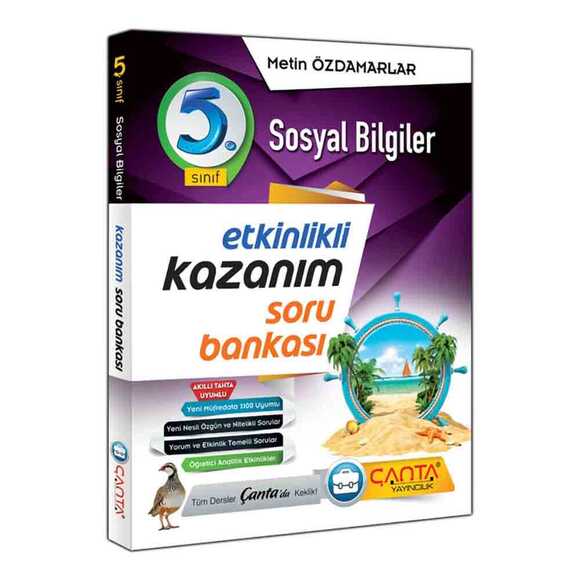 Çanta 5. Sınıf Kazanım Sosyal Bilgiler Soru Bankası