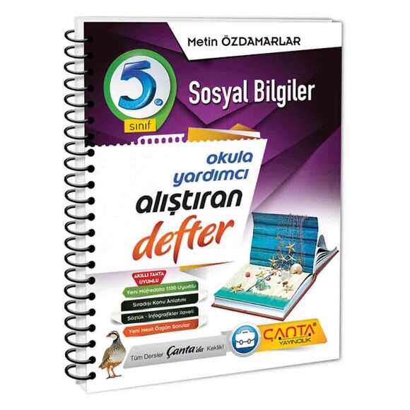 Çanta 5. Sınıf Sosyal Bilgiler Alıştıran Defter