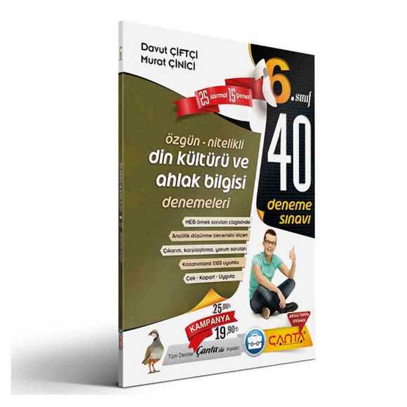 Çanta 6. Sınıf 40 Deneme Din Kültürü