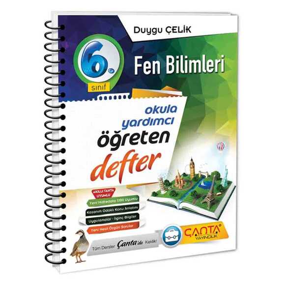 Çanta 6. Sınıf Fen Bilgisi Öğreten Defter