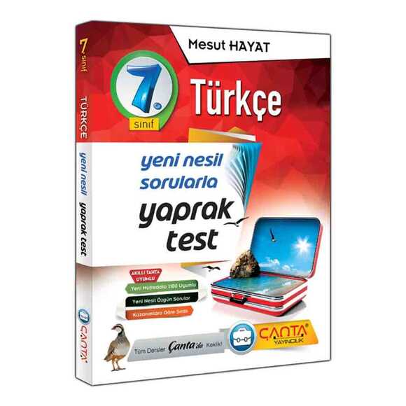 Çanta 7. Sınıf Yaprak Test Türkçe