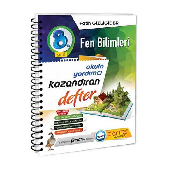 Çanta 8. Sınıf Fen Bilgisi Kazandıran Defter