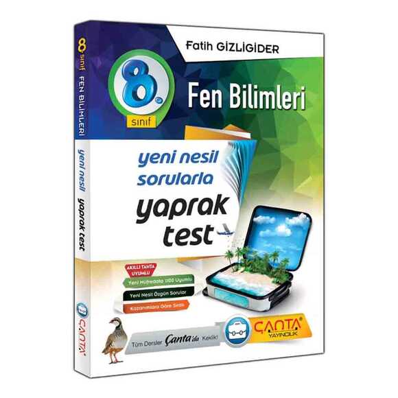 Çanta 8. Sınıf Yaprak Test Fen Bilimleri