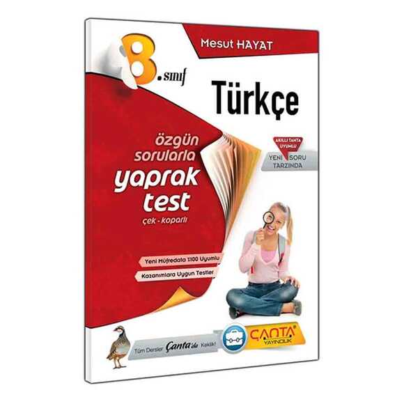 Çanta 8. Sınıf Yaprak Test Türkçe