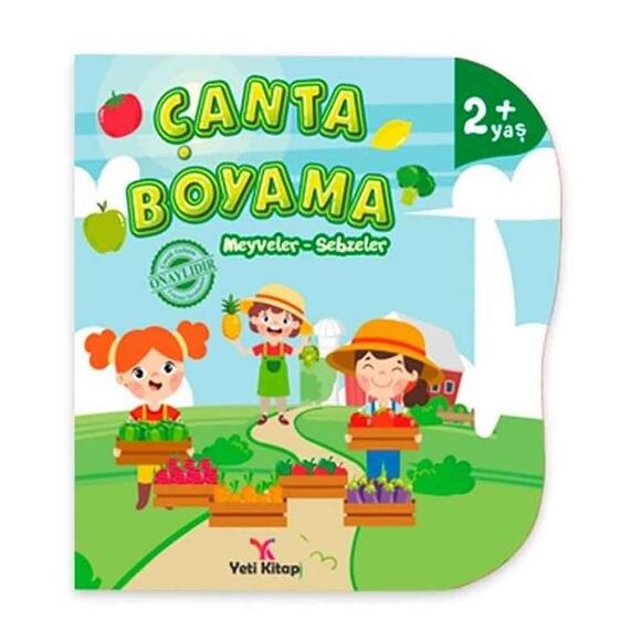 Çanta Boyama - Meyveler Sebzeler 2+ Yaş