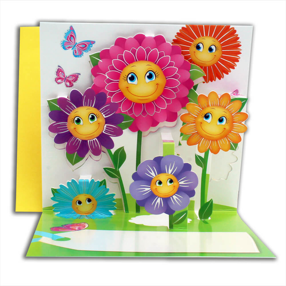 Card Group Tebrik Kartı Pop-Up Fleurs 23017