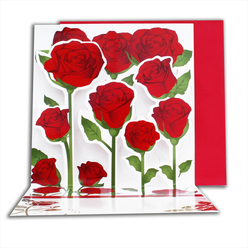 Card Group Tebrik Kartı Pop-Up Rose 23004 - Thumbnail
