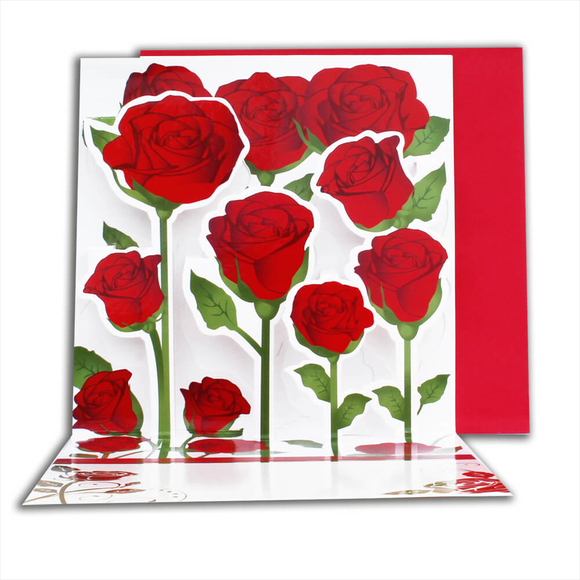 Card Group Tebrik Kartı Pop-Up Rose 23004