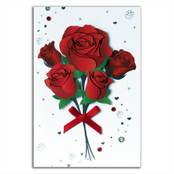 Card Group Tebrik Kartı Shiny Roses 10086 - Thumbnail