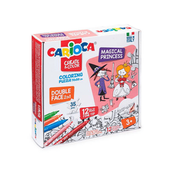 Carioca 35 Parça Boyanabilir Büyülü Prenses Çift Taraflı Puzzle 35+12 42941 - Thumbnail