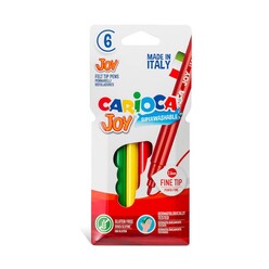 Carioca - Carioca Joy Keçeli Boya Kalemi Yıkanabilir 6 Renk 40549