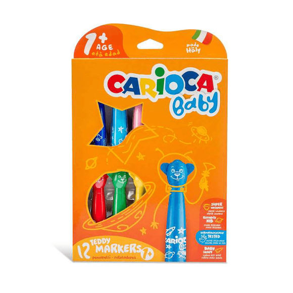 Carioca Keçeli Boya Kalemi Yıkanabilir 12 Renk 42816