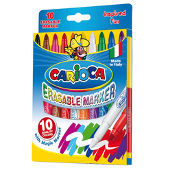 Carioca Laser Silinebilir Sihirli Keçeli Kalemler 10 Renk 41238 - Thumbnail