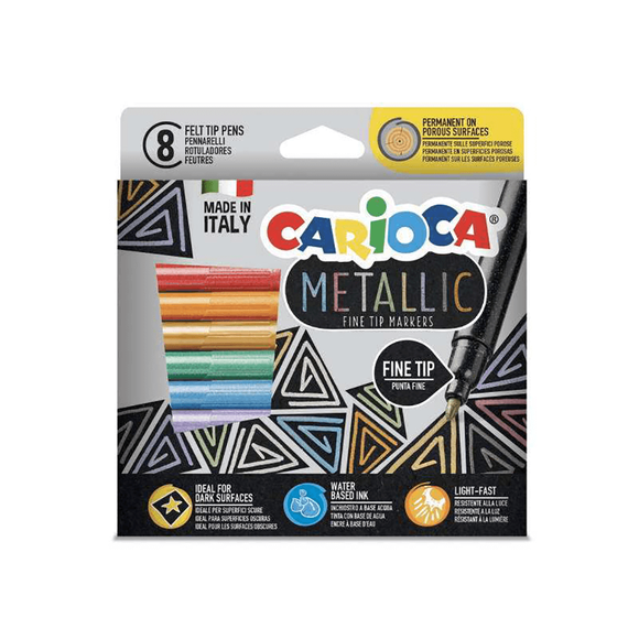 Carioca Metalik Keçeli Kalemi 8’Li 43162