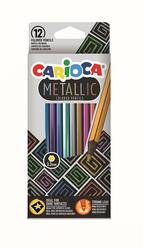 Carioca Metalik Kuru Boya 12’Li 43164 - Thumbnail