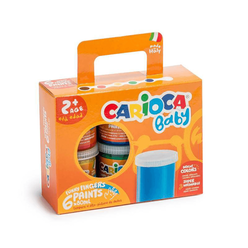 Carioca Parmak Boyası 6 Renk 80 ml KO023 - Thumbnail