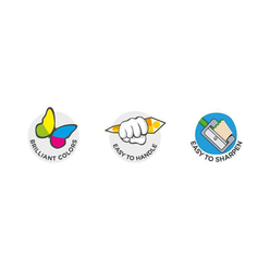 Carioca Pastel Renk Kuru Boya Kalemi 24’Lü 43310 - Thumbnail