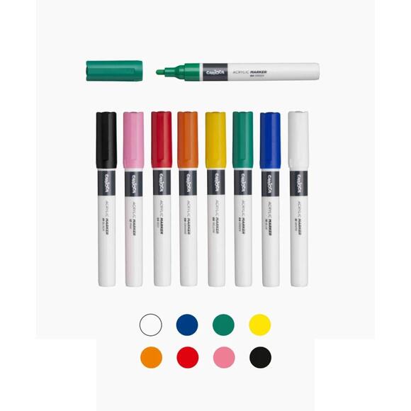 Carioca Plus Akrilik Marker 8 Li Kutu 45209
