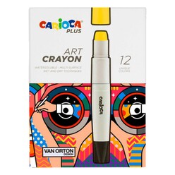 Carioca - Carioca Plus Art Crayon Boya 12 Li Kutu 45213 