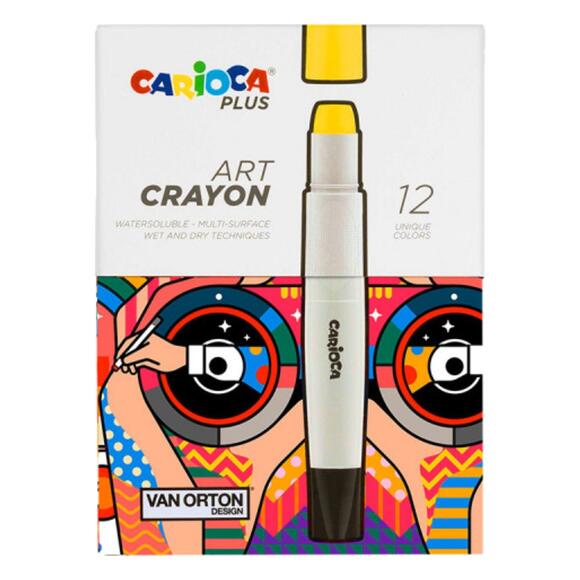 Carioca Plus Art Crayon Boya 12 Li Kutu 45213 