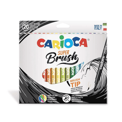 Carioca Super Brush Keçeli Boya Kalemi 20Li 42968 - Thumbnail