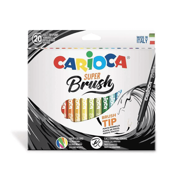 Carioca Super Brush Keçeli Boya Kalemi 20Li 42968