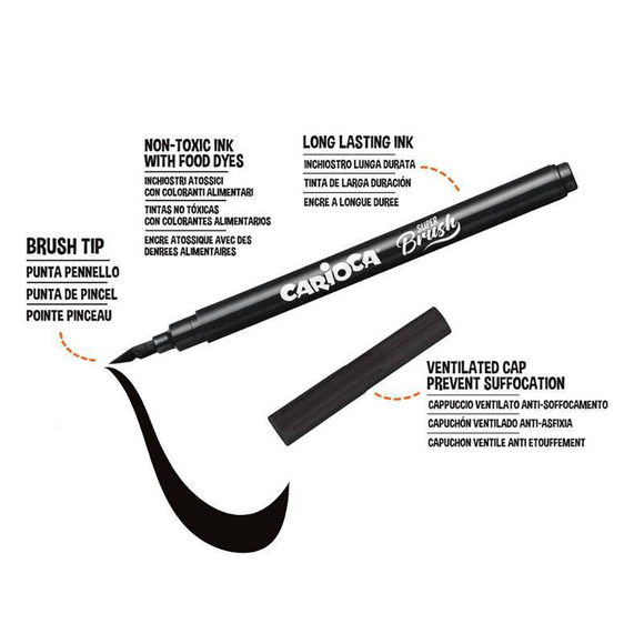 Carioca Super Brush Keçeli Boya Kalemi 20Li 42968