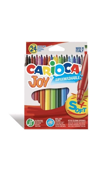 Carioca Süper Yıkanabilir Keçeli Boya Kalemi 24 Renk 40532