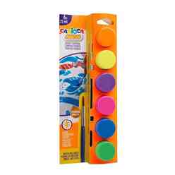 Carioca Tempera Suluboya Fosforlu Yıkanabilir Fırçalı 40486 - Thumbnail
