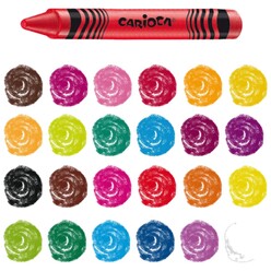 Carioca Wax Maxi Yıkanabilir Pastel Boya Kalemi 100’lü 42399 - Thumbnail