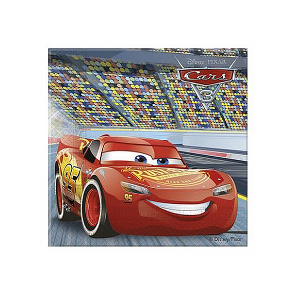 Cars 3 Baskılı Kağıt Peçete 33x33 cm 20’li