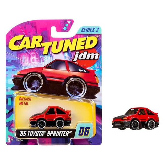 CarTuned JDM Seri 2 1985-87 Sprinter Trueno GT-Apex AE86 - Siyah Kırmızı Araba 558958