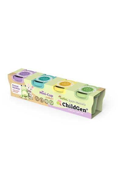 Childgen 4’Lü Mini-Cup Pastel Set 4 Adet 65 Gram Oyun Hamuru 0.06.01.701