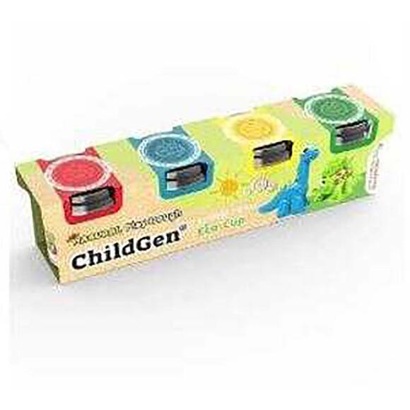ChildGen 4’Lü Standart Oyun Hamuru Set (Pembe Turuncu, Sarı) 3 Adet 125 Gram Oyun Hamuru 125 Gr X 4 