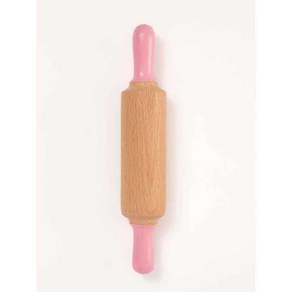 ChildGen Doğal Ahşap Merdane - Pastel Pembe 0.05.04.103