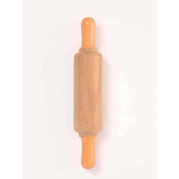 ChildGen Doğal Ahşap Merdane - Pastel Turuncu 0.05.04.102