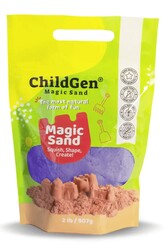 ChildGen - ChildGen Doğal Kinetik Oyun Kumu Refill Paket 907gr - Mor