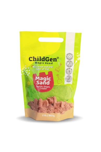 ChildGen Doğal Kinetik Oyun Kumu Refill Paket 907gr - Yeşil 