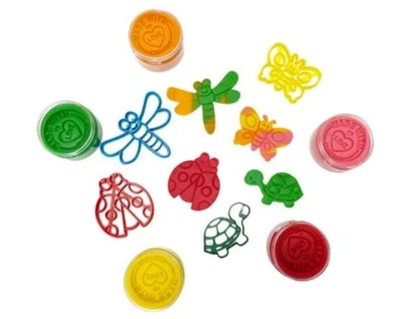 Childgen Premium Bahar Set 125 Gr 3 Adet Oyun Hamuru 8 Adet Oyun Hamuru Kalıbı 0.06.01.332