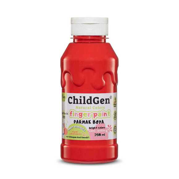 ChildGen Süper Yıkanabilir Parmak Boya 350 Ml Şişe 0.05.02.107