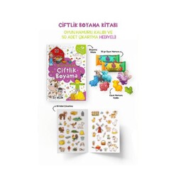 Bigkids - Çiftlik Boyama Kitabı - Oyun Hamurlu / 3 Yaş +