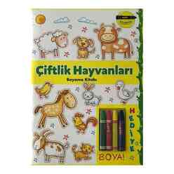 Çiftlik Hayvanları Boyama Kitabı - Minik Ressamlar - Thumbnail