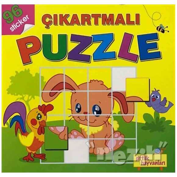 Çiftlik Hayvanları - Çıkartmalı Puzzle